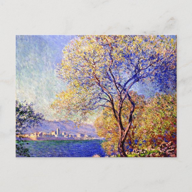 Carte Postale Monet - Antibes vue depuis les jardins de Salis (Devant)