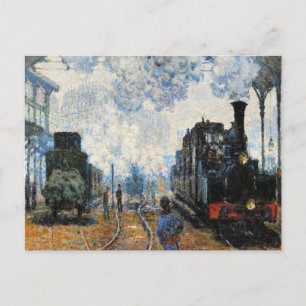 Carte Postale Monet - Arrivée du train de Normandie,
