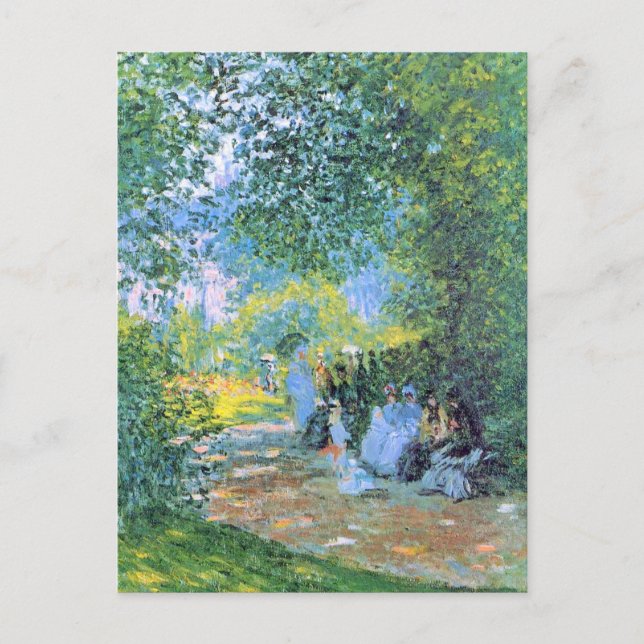 Carte Postale Monet - Au Parc Monceau (Devant)