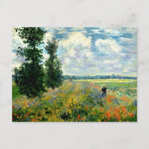 Carte Postale Monet - Champ de pavot, Argenteuil