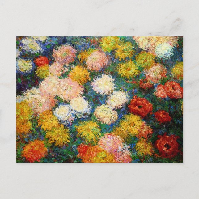 Carte Postale Monet - Chrysanthèmes, 1897 (Devant)
