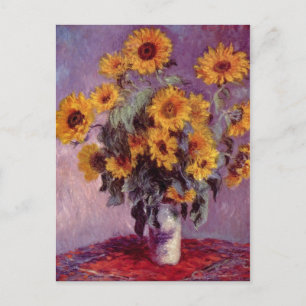 Carte Postale Monet, Claude Stillleben avec Tournesol 1881 Tech
