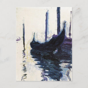 Carte Postale Monet Gondola à Venise