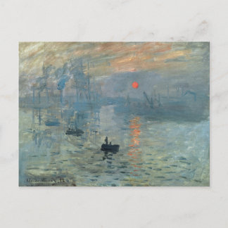 Carte Postale Monet Impression Sunrise Soleil Levant Peinture Le