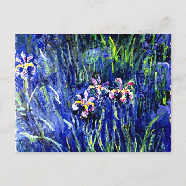Carte Postale Monet - Irises (Devant)