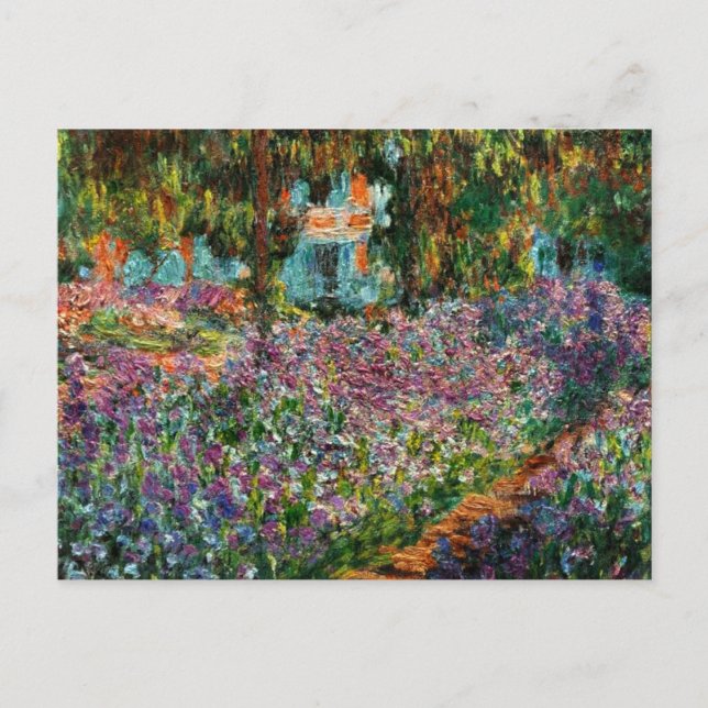Carte Postale Monet Le jardin de l'artiste à Giverny (Devant)
