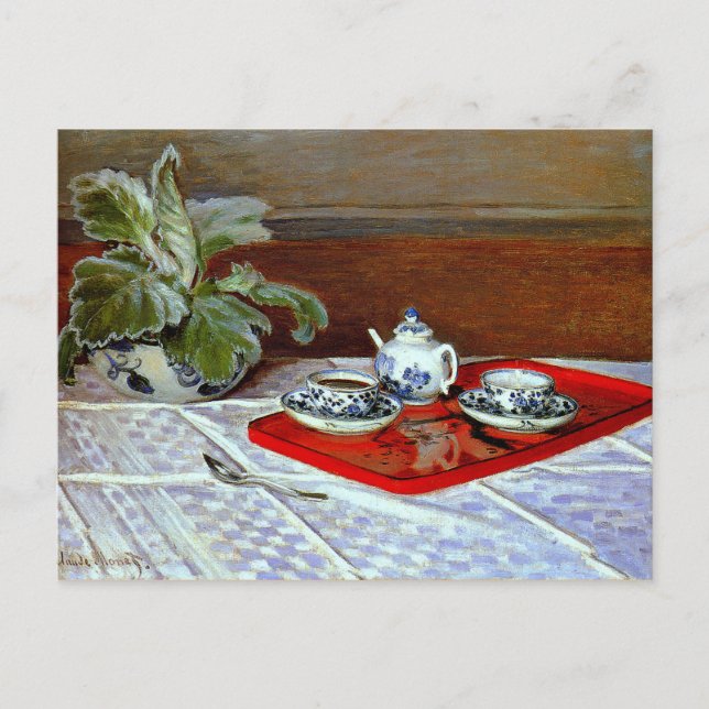 Carte Postale Monet - Le Tea Set (Devant)
