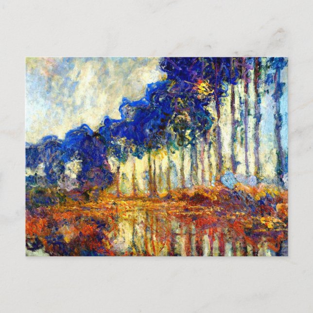 Carte Postale Monet - Les peupliers en automne (Devant)