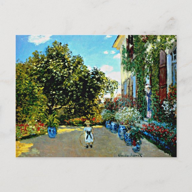 Carte Postale Monet - Maison de l'artiste à Argenteuil (Devant)
