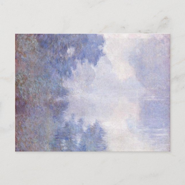 Carte Postale Monet - Matin sur la Seine, Mist (Devant)