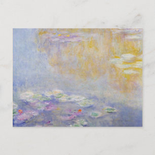 Carte Postale Monet - Nappes à eau, couleurs pastel Art