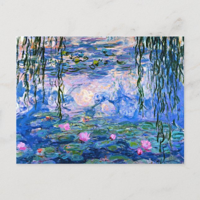 Carte Postale Monet - Nymphéas, 1919 œuvre d'art (Devant)