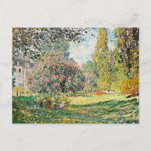 Carte Postale Monet - Paysage, Le Parc Monceau,