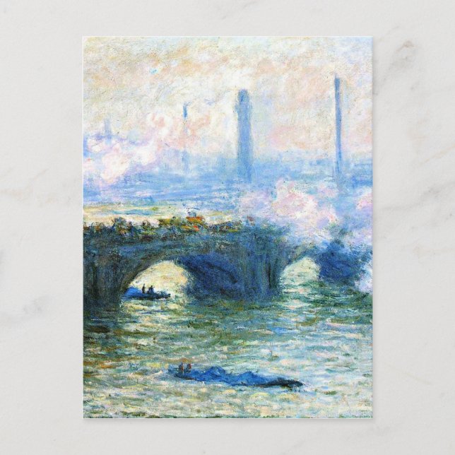 Carte Postale Monet - Pont de Waterloo, Londres  (Devant)