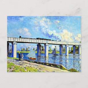 Carte Postale Monet - Pont ferroviaire à Argenteuil
