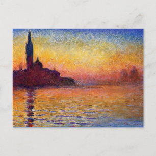 Carte Postale Monet - San Giorgio Maggiore à Dusk,