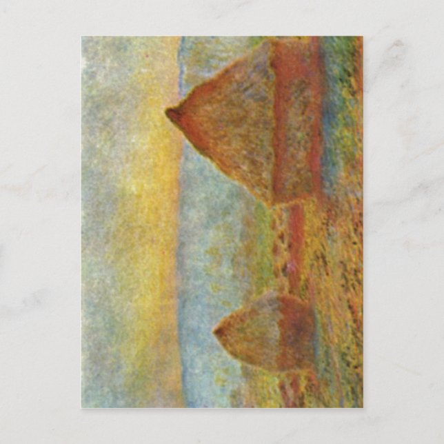 Carte Postale Monet, technique 1884 de Claude Heuhaufen ? l (Devant)