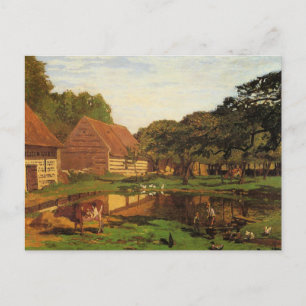 Carte Postale Monet - Une ferme en Normandie, l'art