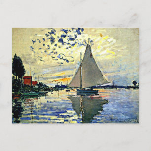 Carte Postale Monet - Voilier au Petit Gennevilliers