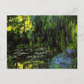 Carte postale MONET Water Lily Pond Weeping Wilepi