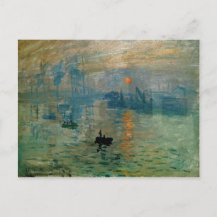 Carte Postale Monet's Impression Sunrise (soleil levant) - 1872