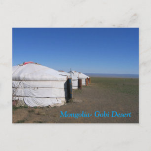 Carte Postale Mongolie - Gobi Desert Ger Camp
