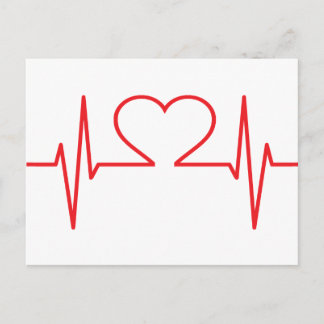 Carte Postale Moniteur d'impulsion cardiaque