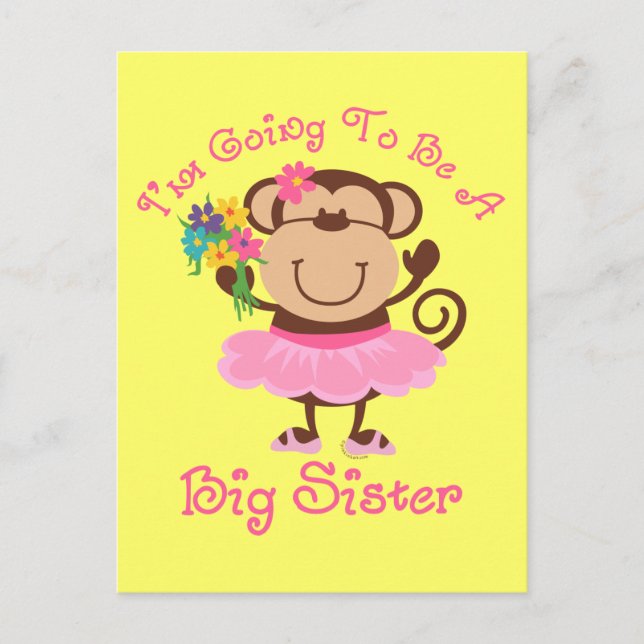 Carte Postale Monkey Future Big Soeur (Devant)