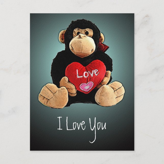 Carte Postale Monkey Love (Devant)