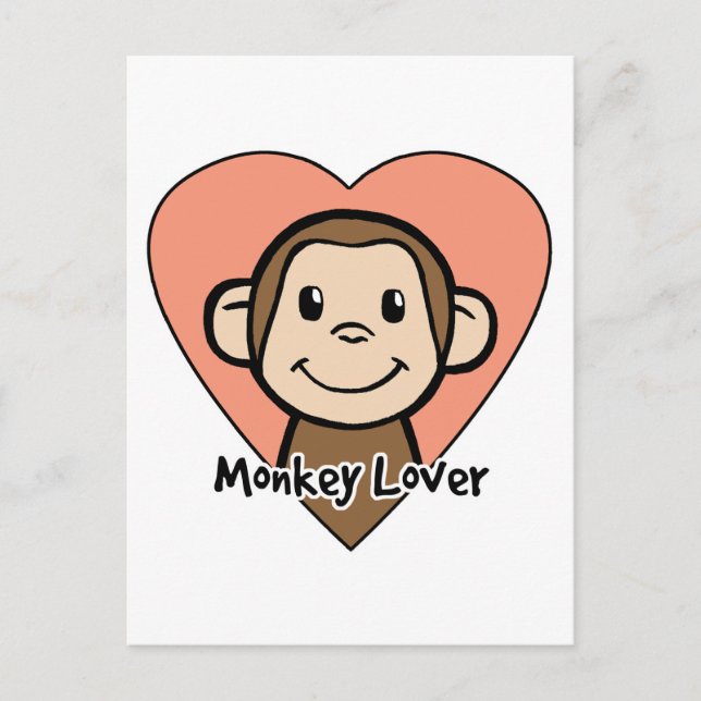 Carte Postale Monkey Lover (Devant)