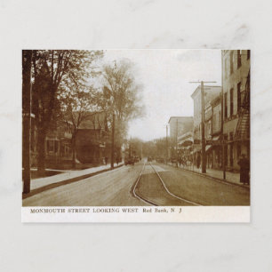 Carte Postale Monmouth St., Red Bank, NJ Vintage