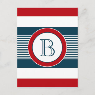 Carte Postale Monogram design