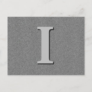 Carte Postale Monogram Letter I