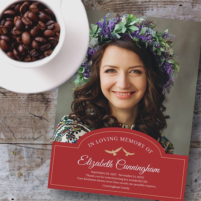 Carte Postale Monogramme commémoratif Monogramme Merci photo cla (Créateur téléchargé)