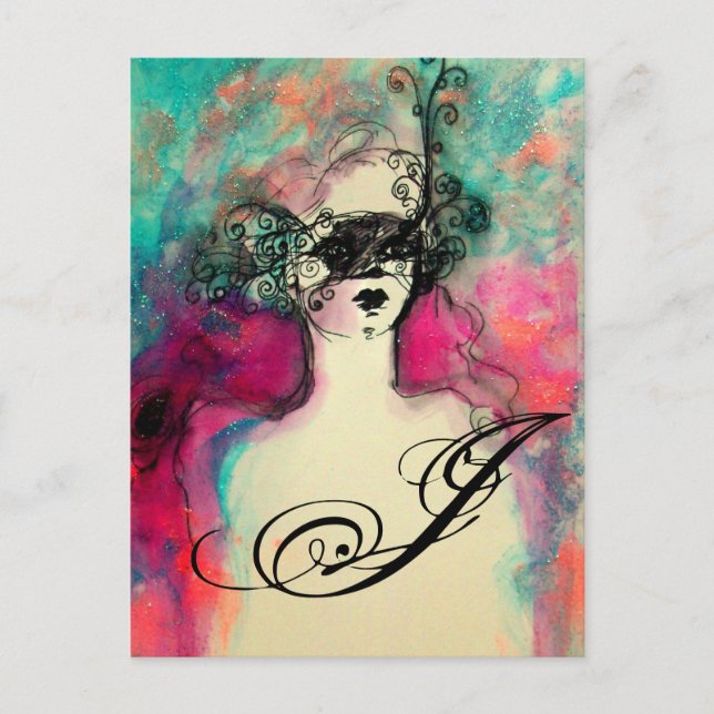 CARTE POSTALE MONOGRAMME DE CHARME (Devant)