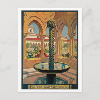 Carte Postale Monreale, Palerme, Sicile Poster Vintage voyage