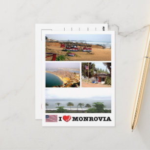 Carte Postale Monrovia - Liberia - I Love -
