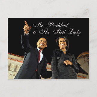 Carte postale Monsieur le Président et la Première