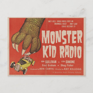 Carte Postale Monster Kid Radio Rencontre Le Monstre Gila géant
