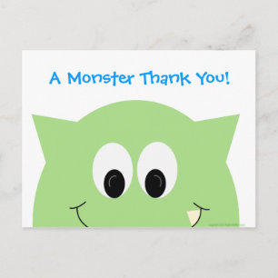 Carte postale Monster Merci