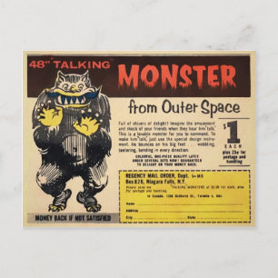Carte postale Monster Space