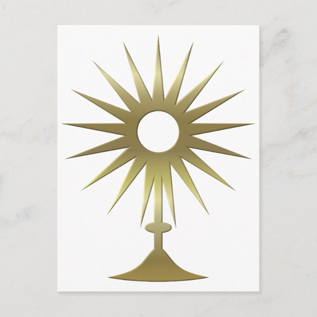 Carte Postale Monstrance eucharistique (Devant)