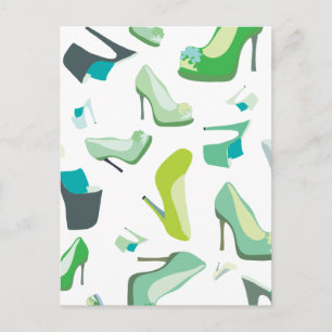 Carte Postale Monstre de chaussures pour la vie