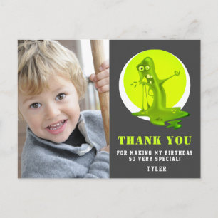 Carte Postale Monstre de Slime Vert Enfants Photo Anniversaire M