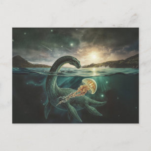 Carte Postale Monstre du Loch Ness Nessie   Folklore Écossais