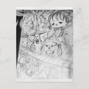 Carte Postale monstre yaie manga anime