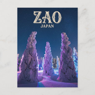 Carte Postale Monstres de neige Zao Japon