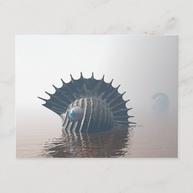 Carte Postale Monstres marins (Devant)