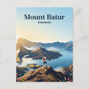 Carte Postale Mont Batur Indonésie