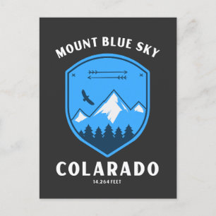 Carte Postale Mont bleu ciel formellement monter evans